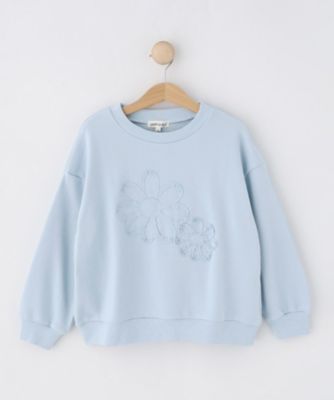 100－150cm】フラワー刺繍スウェット（2002581658