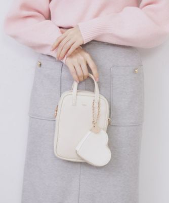 ＜index (Women)＞【２ＷＡＹ】ハートポーチ付きミニショルダーバッグ（２００２５８１６６０）