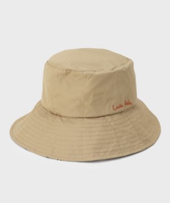 ＜LAURA ASHLEY＞【撥水加工／サイズ調整可／顎紐取外し可】ロンドン柄　パッカブル　レインハット（２００２５８１６８５）