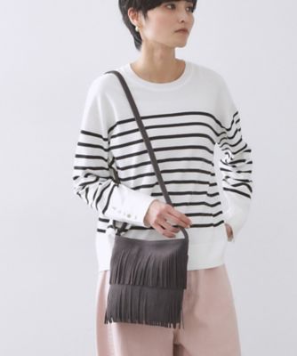 スクエアフリンジショルダーバッグ（2002581689） | OPAQUE