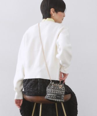 ＜OPAQUE.CLIP (Women)＞【２ＷＡＹ】ツイードコンビミニショルダー（２００２５８１６９１）