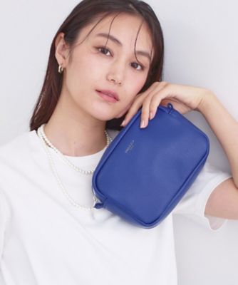 シュリンク合成皮革スクエアミニショルダーバッグ【軽量／長さ調整可能