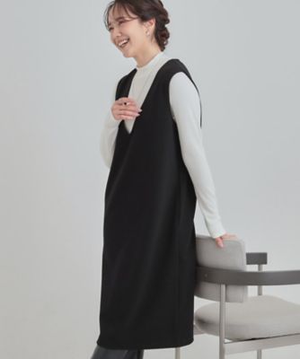 ＜SHOO LA RUE (Women)＞【２点セット／洗濯機可】時短でコーデが決まる　ジャンドレ＋リブインナー（２００２５８２２０８）