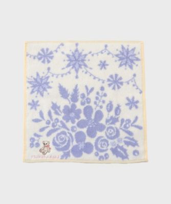 【ギフトにおすすめ！】ベア刺繍　クリスマスタオルハンカチ（２００２５８２２１０）