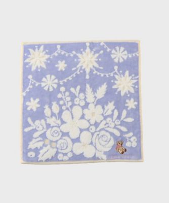 【ギフトにおすすめ！】ベア刺繍　クリスマスタオルハンカチ（２００２５８２２１０）