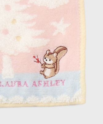 【ギフトにおすすめ！】リス刺繍　クリスマスタオルハンカチ（２００２５８２２１１）