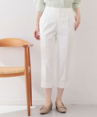 ＜index (Women)＞コンパクトストレッチカプリパンツ【洗濯機ＯＫ／吸水速乾／接触冷感／透け防止】（２００２５８２２９９）