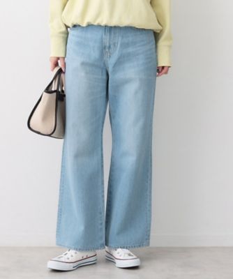 ＜Dessin (Women)＞【洗える】リラックスフレアシルエット１２ＯＺデニム（２００２５８２３５４）