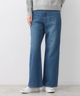 洗える】リラックスフレアシルエット12OZデニム