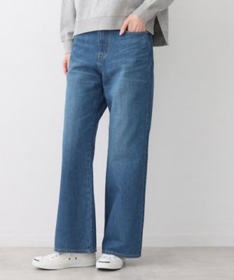 洗える】リラックスフレアシルエット12OZデニム