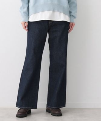 洗える】リラックスフレアシルエット12OZデニム