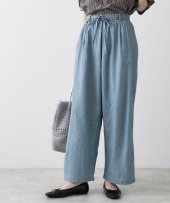 ＜Dessin (Women)＞【セットアップ可／ウエストゴム】３．８オンスシアーデニムパンツ（２００２５８２３６８）