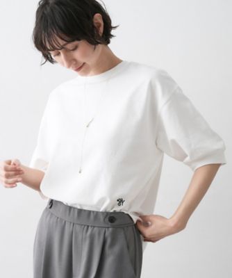新色追加／360度可愛い】バックヘンリーカットソー5分袖