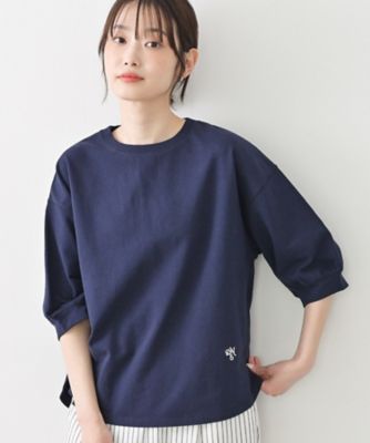 360度可愛い】バックヘンリーカットソー5分袖