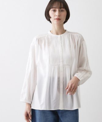 【超美品】FRAMeWORK コットン刺繍ブラウス 洗える】インドコットン刺繍ブラウス（2002582418