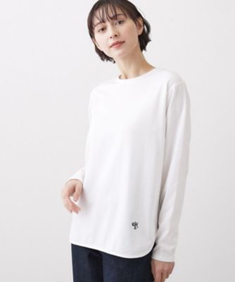 ＜Dessin (Women)＞【洗える】シャツテールロングＴシャツ（２００２５８２４２６）