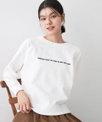 ＜Dessin (Women)＞【洗える】ラグラン切り替えミニロゴカットソー（２００２５８２４２８）