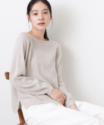 ＜Dessin (Women)＞【洗える】透かし編みデザインニット（２００２５８２４４１）