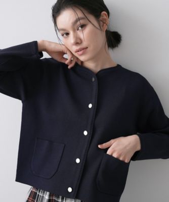 UVカット／洗える】ジャケットライクニットカーディガン