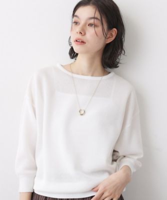 ＜Dessin (Women)＞【洗える】シアーリラックスニット（２００２５８２４５４）