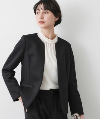 ＜Dessin (Women)＞【入卒／セレモニー／お仕事／セットアップ可能】ソフトボンディングジャケット（２００２５８２４６２）