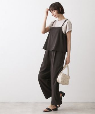 ＜Dessin (Women)＞【吸汗速乾／洗える】リラクシーキャミサロペット（２００２５８２４６６）