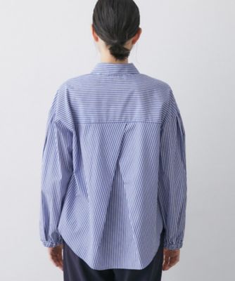 洗える】バルーンスリーブバンドカラーシャツ（2002582473