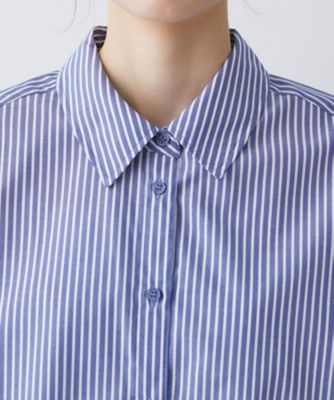 洗える】バルーンスリーブバンドカラーシャツ（2002582473