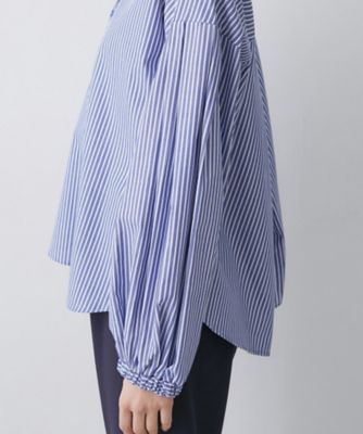 洗える】バルーンスリーブバンドカラーシャツ（2002582473
