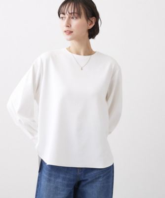 体型カバー／レイヤード／洗える】ジョーゼットプルオーバーブラウス