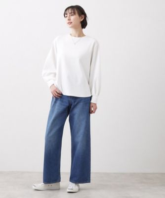 体型カバー／レイヤード／洗える】ジョーゼットプルオーバーブラウス