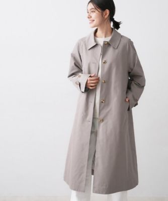 【新品】DANA PARIS ロングコート ドット 日本製 スプリングコート フロントスカラップ パール付き コート Prima Scherrer 全3色｜psc141