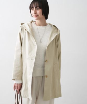 洗える】フードトレンチコート（2002582482） | Dessin