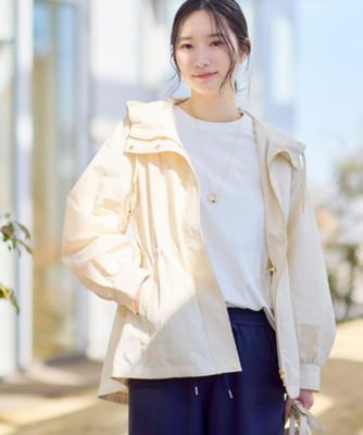 ＜Dessin (Women)＞【撥水・洗える】フーデッドライトブルゾン（２００２５８２４８８）