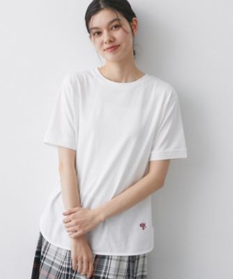 ＜Dessin (Women)＞【洗える】半袖シャツテールカットソー（２００２５８２５０３）