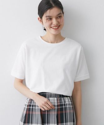 美品カットソー モノトーンジャカードデザインカットソー /洗える(カットソー・Tシャツ