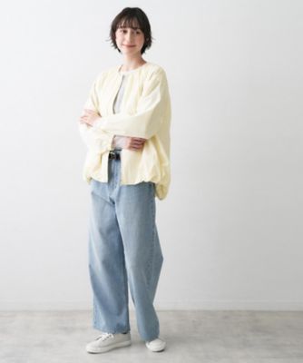 定価25000円バルーンフレア ブルゾン ISETAN BALLOON SLEEVE DENIM JACKET／TYPE 2