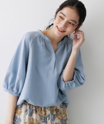ブラウス TOMORROWLAND collection ブラウス シャツ ウォッシャブルサテン