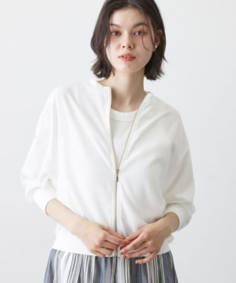 新品♡定価25,920円 ラグジュアリーコットン♡カーディガン ホワイト sakishimatokyo カーディガン 「前後2WAY」シャギーニットカーディガン