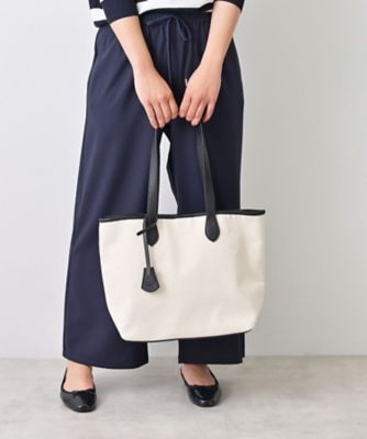 ＜Dessin (Women)＞【Ａ４収納可】キャンバス×レザー調トート（２００２５８２６１２）