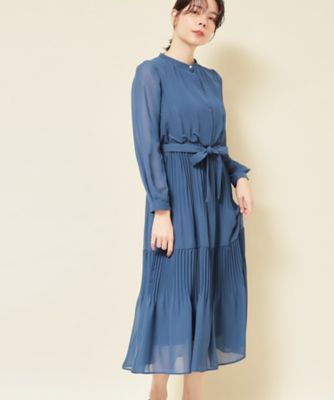 ＜SUNAUNA (Women)＞【Ｓ～Ｌサイズ／セレモニーにも】プリーツワンピース（２００２５８２９８０）