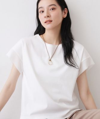 LEPHII カットソー美品 UVカット／接触冷感】美光沢カットソー（2002583081