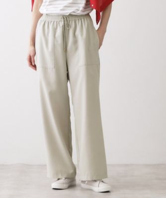 ＜Dessin (Women)＞【接触冷感／ウエストゴム／洗える】イージーワイドパンツ（２００２５８３１１７）