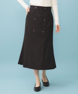 ＜index (Women)＞トレンチマーメイドフレアスカート【洗濯機ＯＫ／イージーアイロン】（２００２５８３１４３）