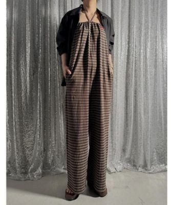 ＜DRESSTERIOR (Women)＞ｐｒｏｖｏｋｅ（プロヴォーク）ボーダーコンビネゾン（２００２５８３１６６）