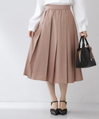 ＜index (Women)＞タックフレアスカート【洗濯機ＯＫ】（２００２５８３１７２）