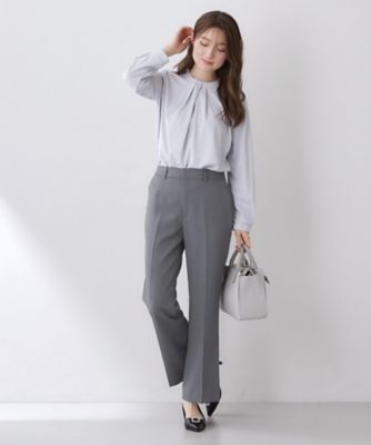 ストレッチスリムフレアパンツ【洗濯機OK】（2002583182