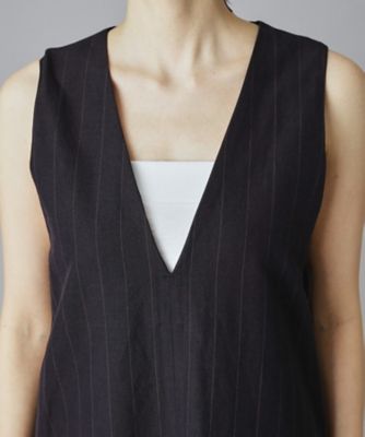 TICCA（ティッカ）Vネックノースリーブワンピース