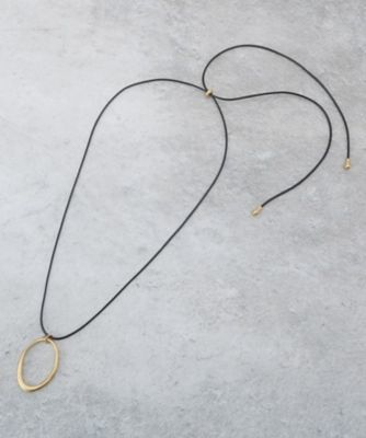 オーバルモチーフコードネックレス（2002583389） | Dessin