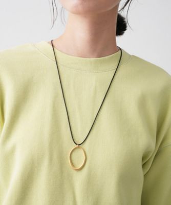 オーバルモチーフコードネックレス（2002583389） | Dessin
